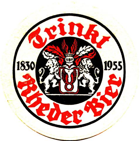 brakel hx-nw rheder rund 1a (215-trinkt rheder bier 1955-schwarzrot)